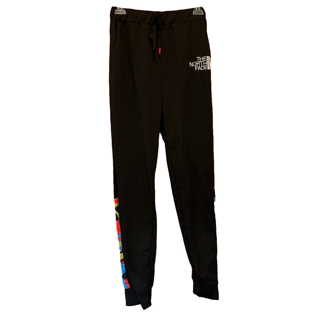 The North Face Men's Black Joggers With Multicolor Camouflage Print Size Small